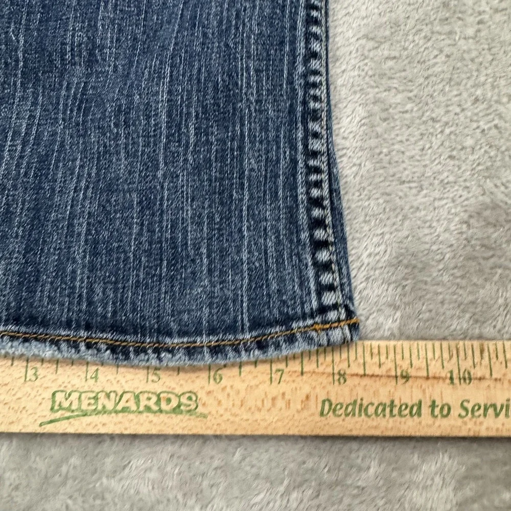 Silver Jeans Womens W29 L30 Blue‎ Bootcut Stretch Western Julia Faded Whiskered
